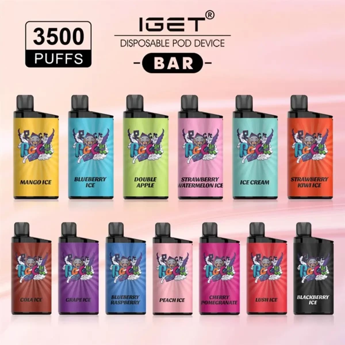 ویپ یکبار مصرف IGET BAR 3500 پاف