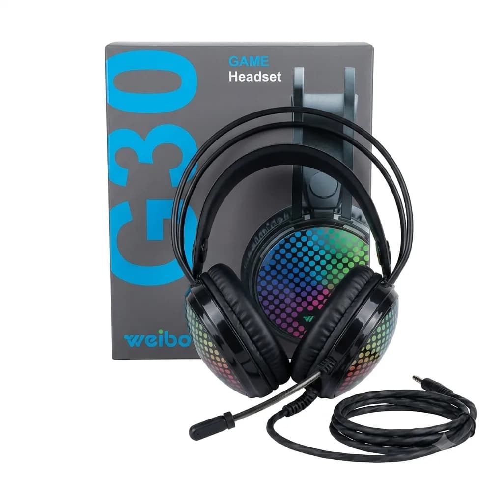 هدفون گیمینگ ویبو مدل Weibo G30 Over Ear