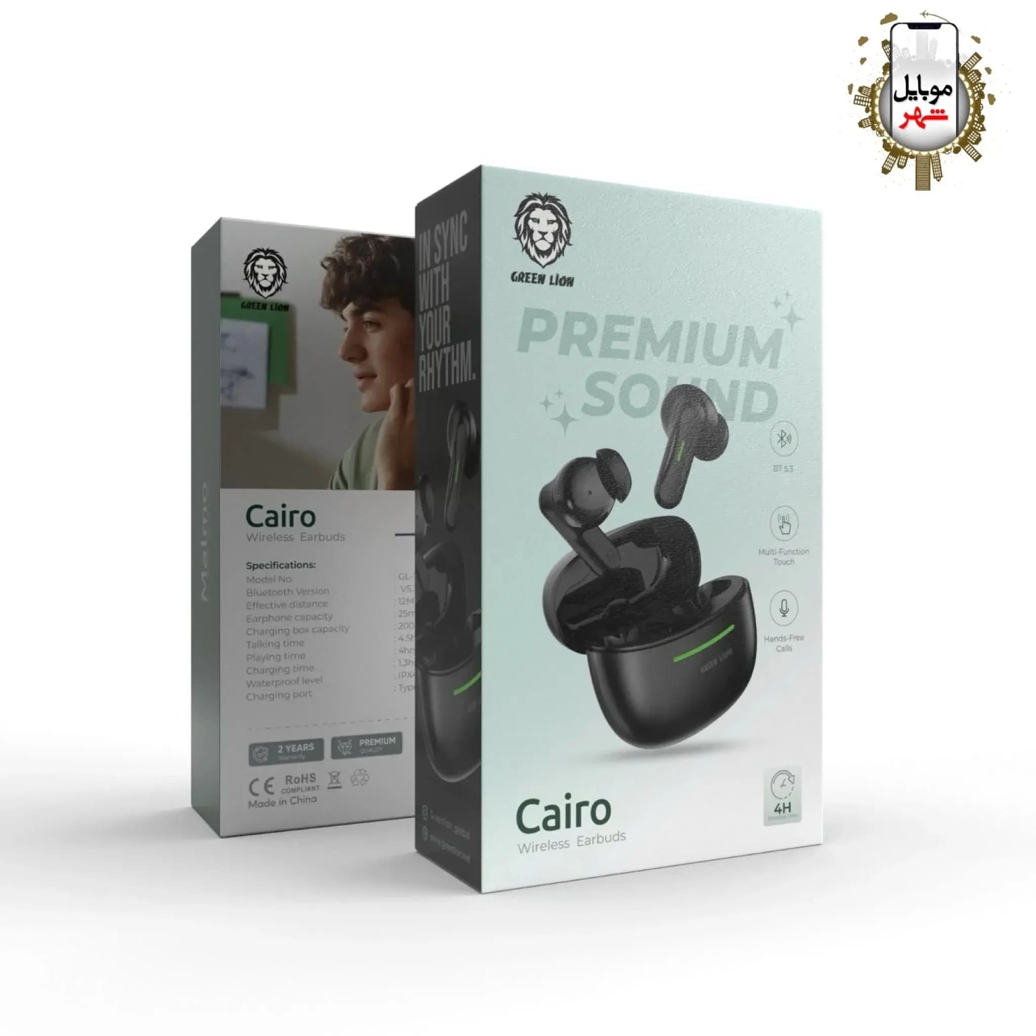 هدفون بی سیم گرین لاین مدل Cairo Wireless Earbuds