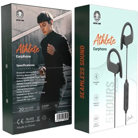 هندزفری ورزشی گرین لاین مدل Green Lion Athlete Earphone