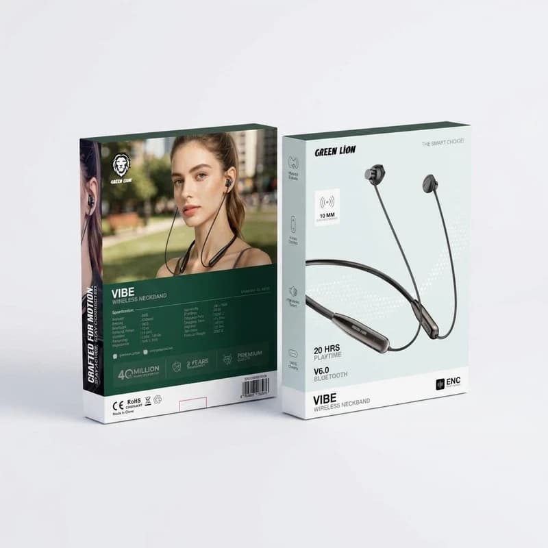 هندزفری گردنی گرین لاین Green Lion VIBE  Wireless Neckband
