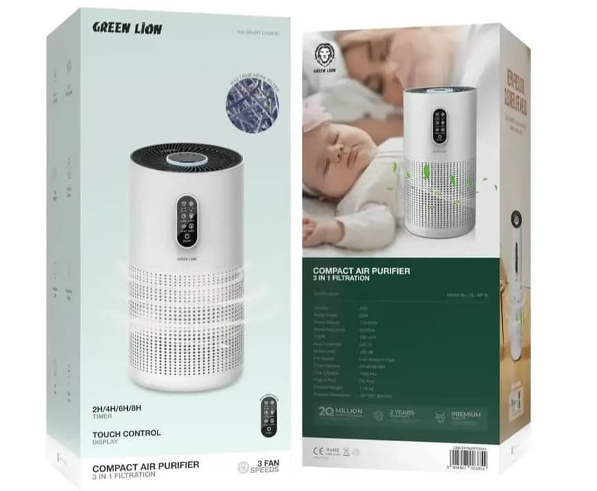 دستگاه تصفیه هوا گرین لاین مدل Green Lion Compact Air Purifier