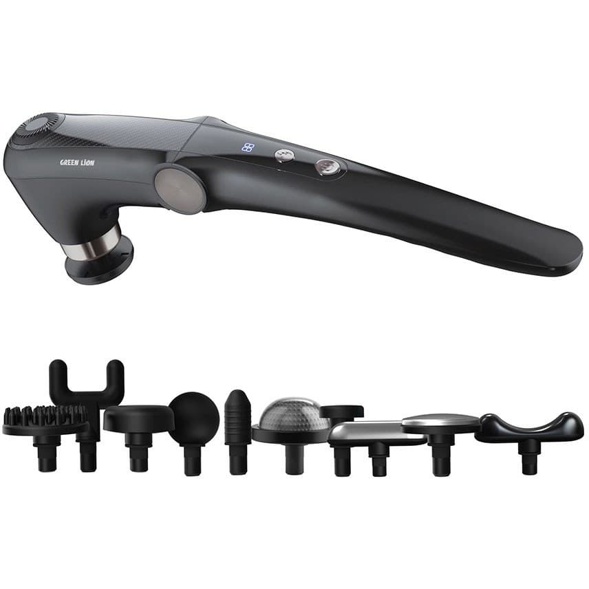 ماساژور دسته بلند با قابلیت تنظیم زاویه گرین لاین مدل Green Lion ARC Relief Massage Gun GL-MG39