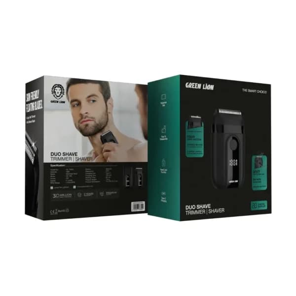 ریش تراش و ماشین اصلاح بدن 2 در 1 گرین‌ لاین مدل Green Lion Duo Shave Trimmer Shaver