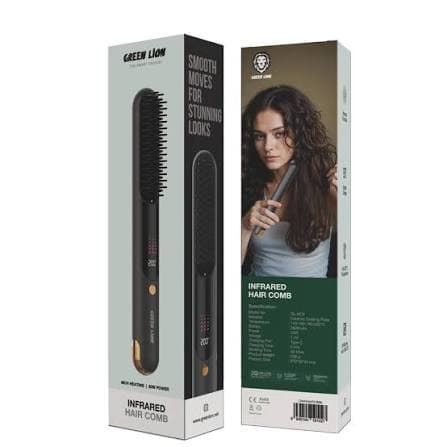 برس حرارتی شارژی گرین لاین Green Lion Infrared  Hair Comb