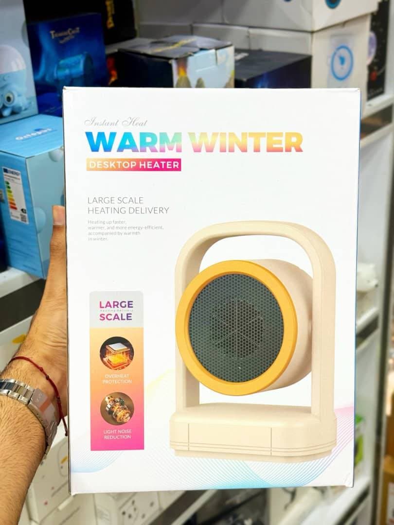 بخاری برقی هیتر برقی رومیزی لوکس سایز بزرگ فن دار مدل LKS 520  Warm Winter