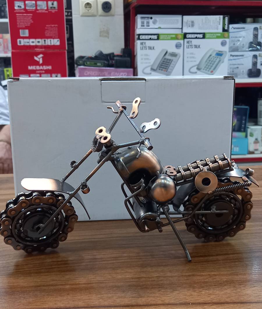 موتور دو چرخ فلزی کلاسیک دکوری
