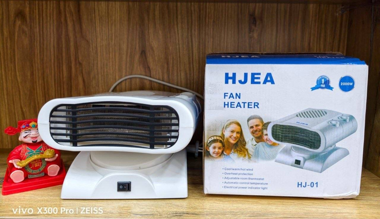 بخاری برقی فن دار هیتر رومیزی HJEA مدل HJ-01