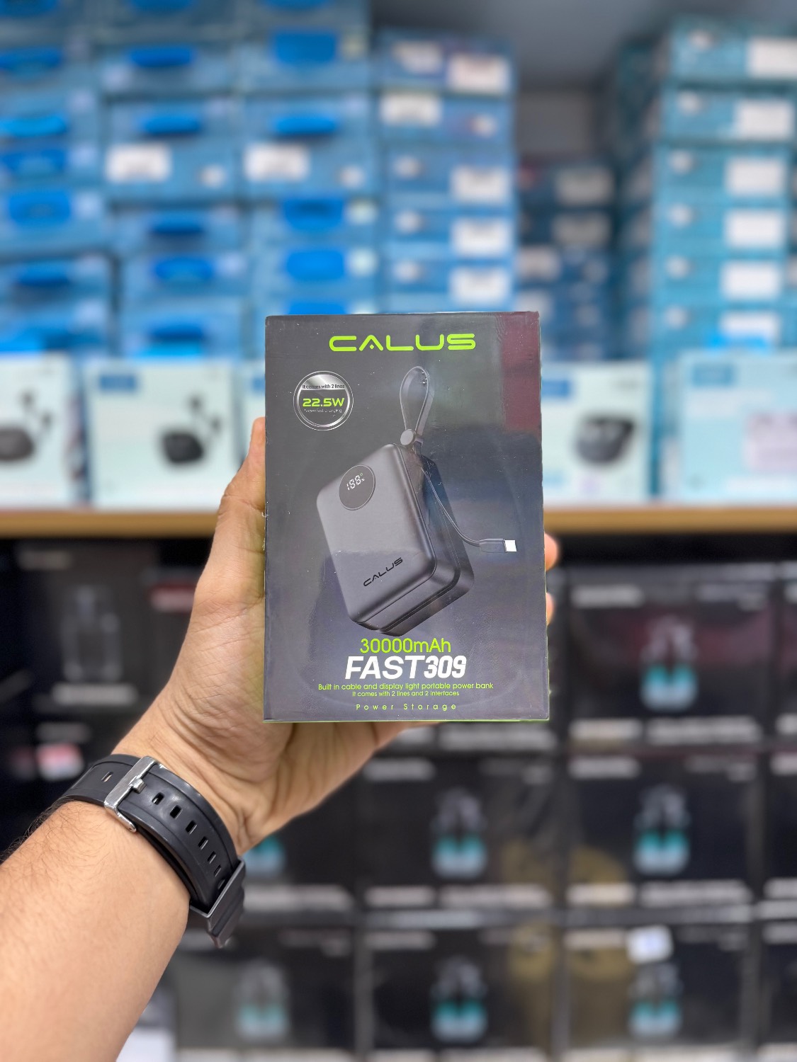 پاوربانک ظرفیت ۳۰۰۰۰ میلی آمپر کالوس FAST 309