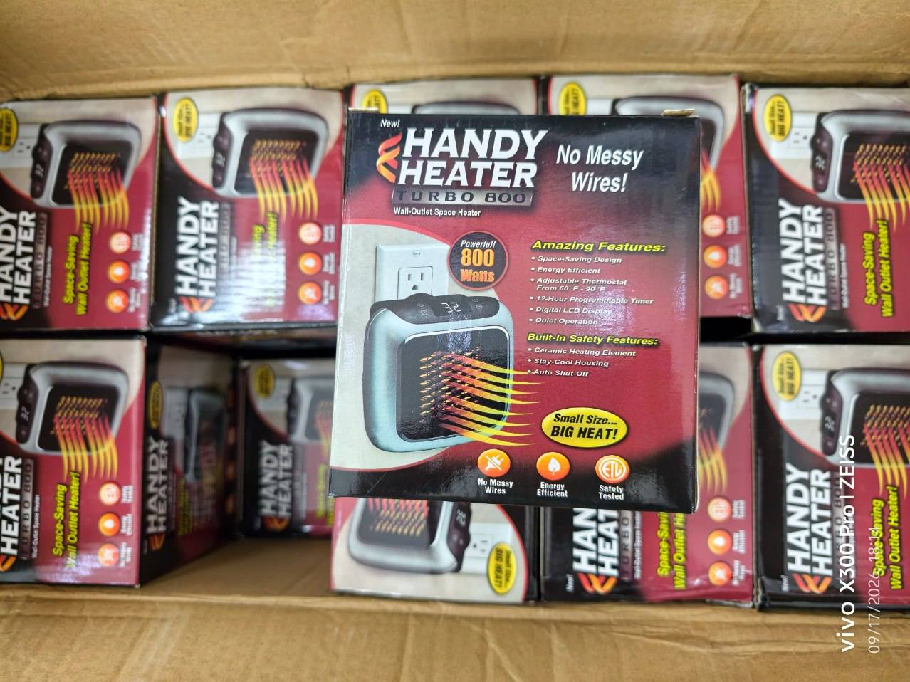 هیتر برقی پریزی فن دار مدل HANDY HEATER 800 وات
