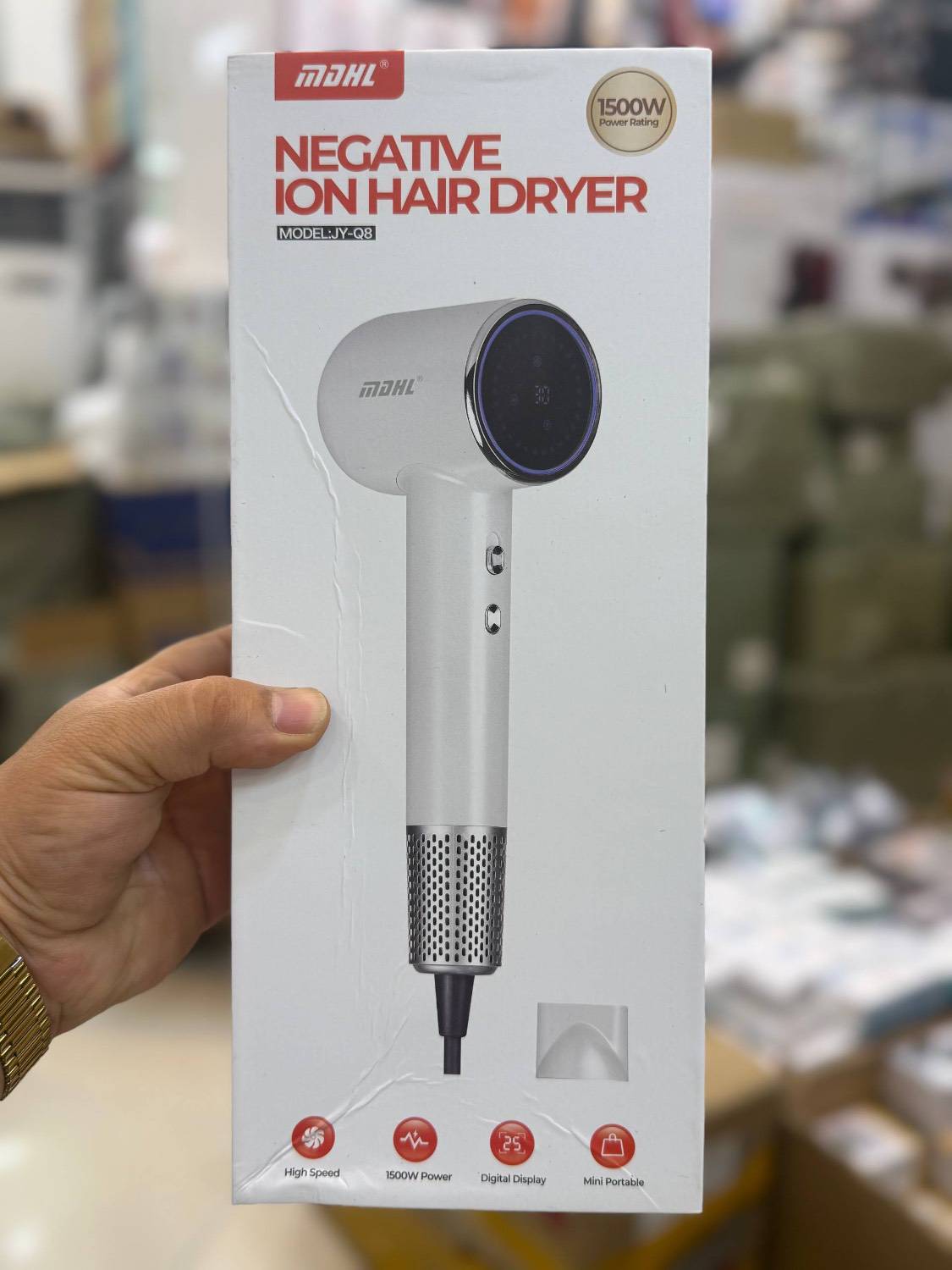 سشوار طرح دایسون دیجیتال  mDHL مدل jD-Q8