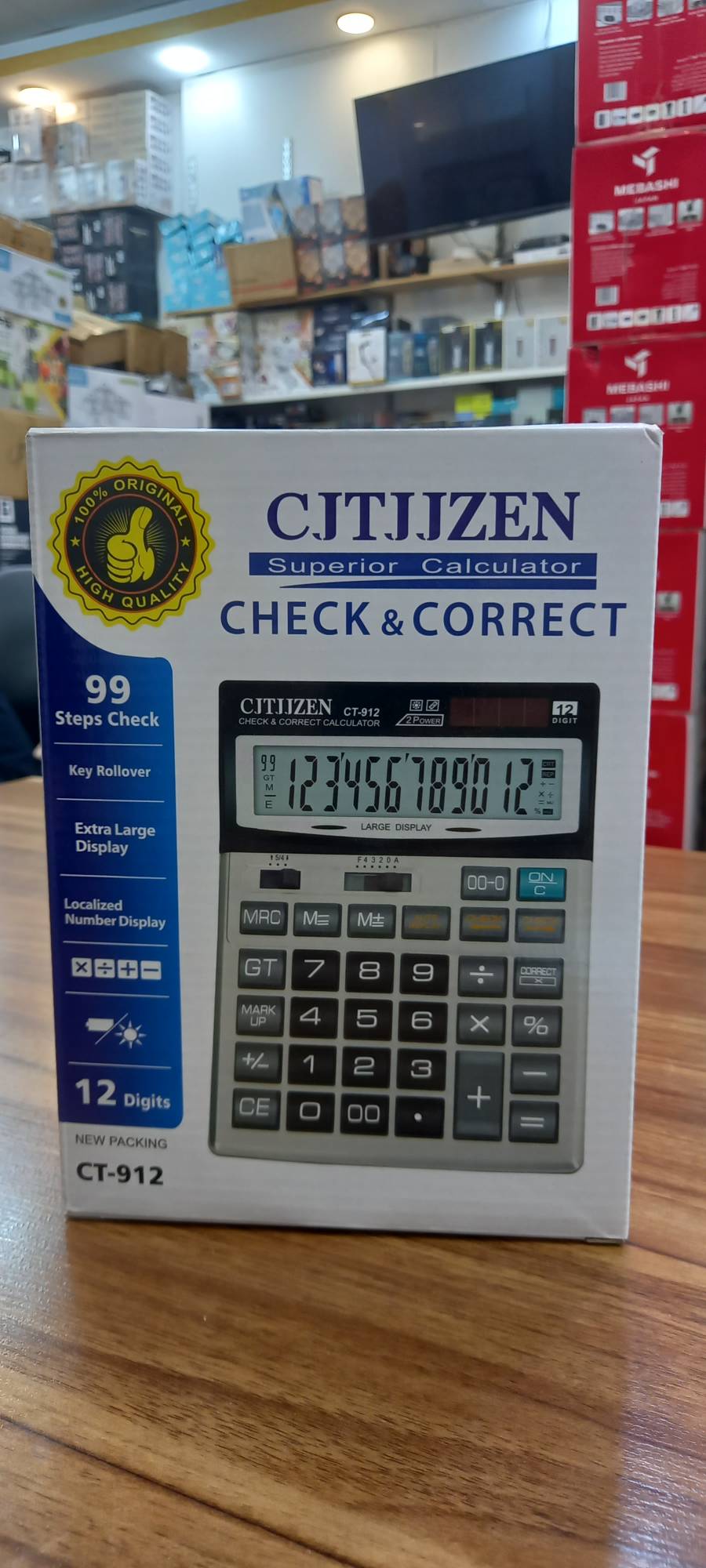 ماشین حساب CJTJJZEN CT912S