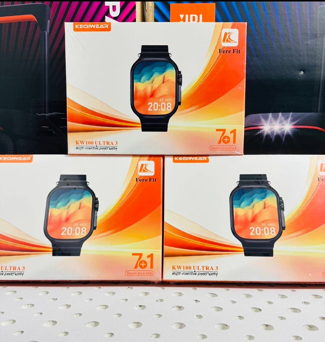 ساعت هوشمند با 7 بند KW100 Ultra3