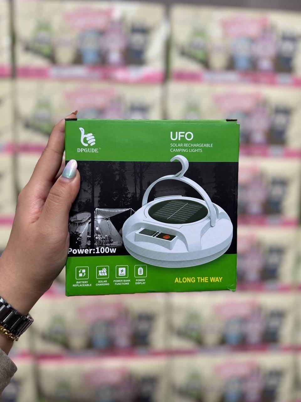 چراغ شارژى سولار UFO مدل DP-k6-140
