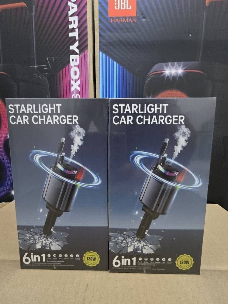 شارژر فندکی شش کاره بخور دار و Rgb دار