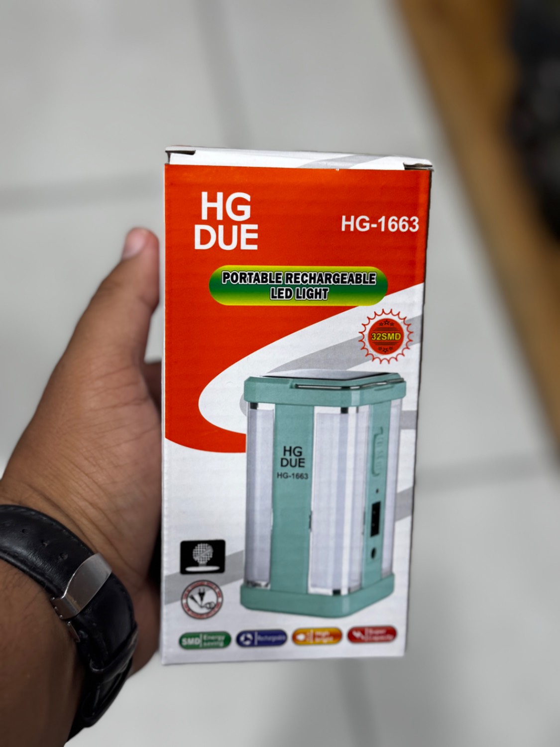 چراغ فانوس شارژی hg-1663
