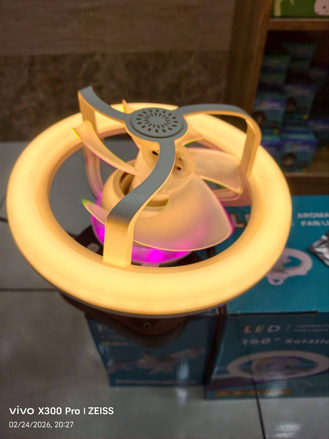 پنکه سقفی ریموت دار AROMATHERAPY با لامپ
