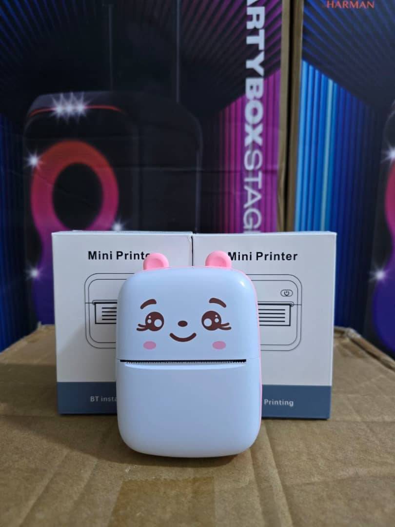 مینی پرینتر حرارتی بی مدل Mini Printer طرح گربه