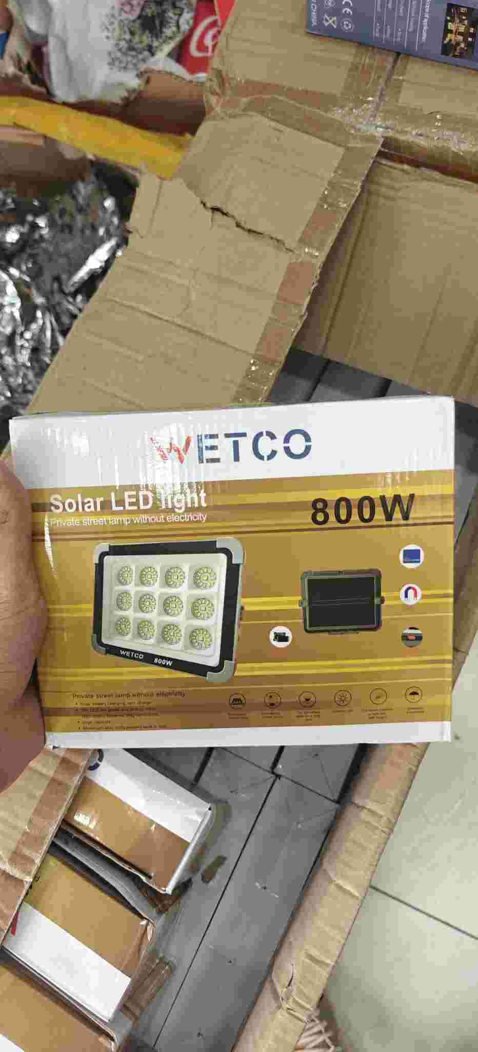 چراغ کمپینگ سولار  WETCO 800W