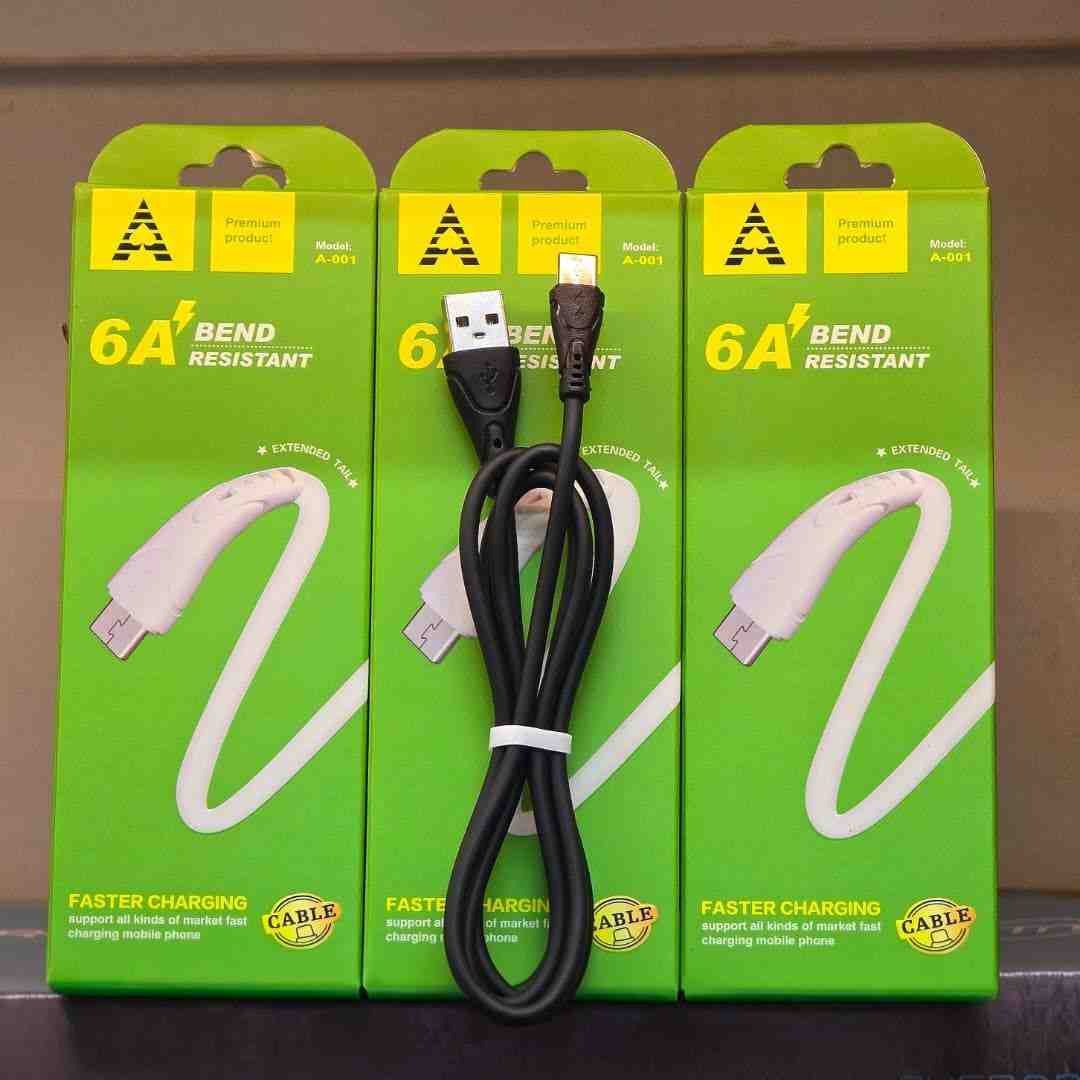 کابل فست شارژ تایپ c مدل A-001