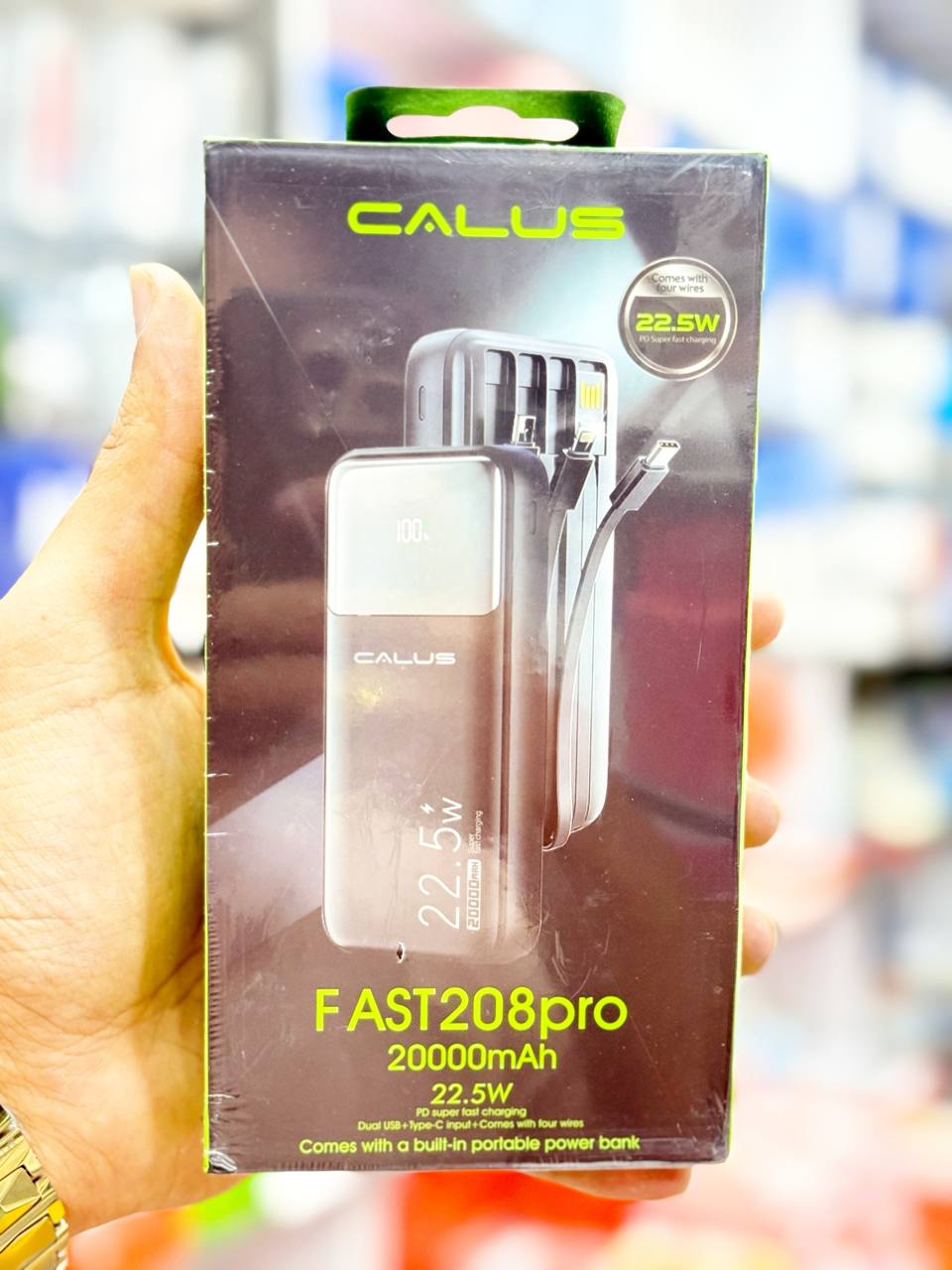 پاوربانک ظرفیت 20000 کالوس FAST 208 pro