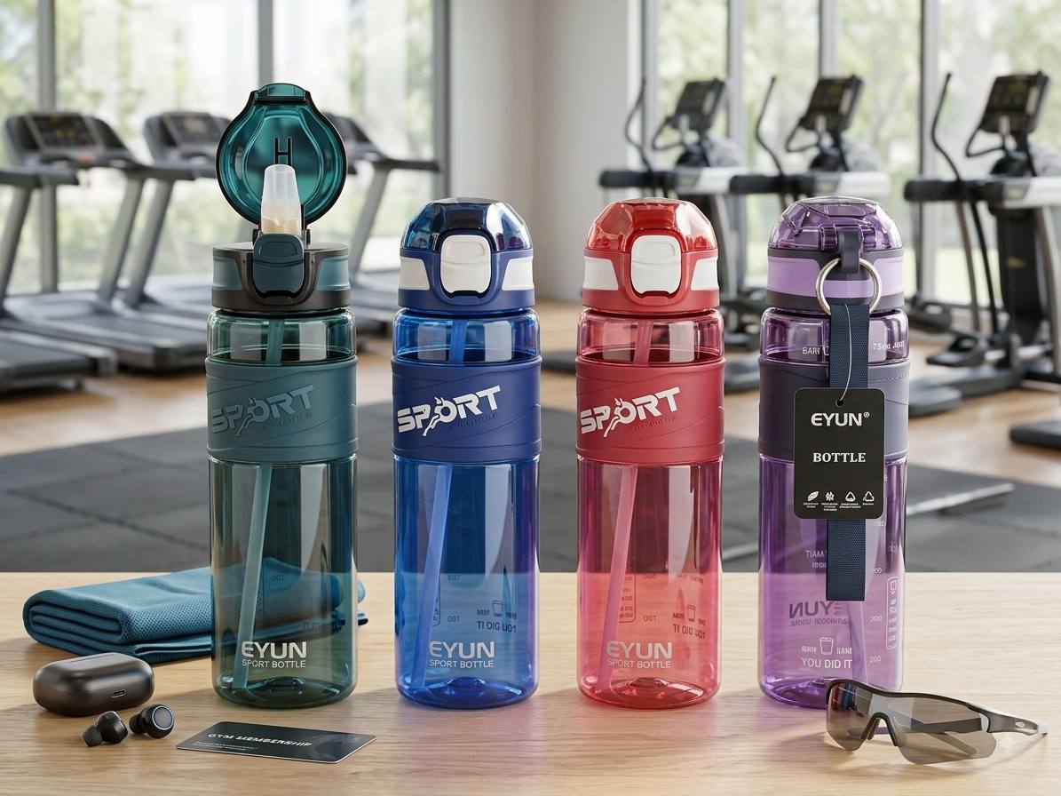 قمقمه 800 میل EYUN نی دار دور سیلیکون SPORT