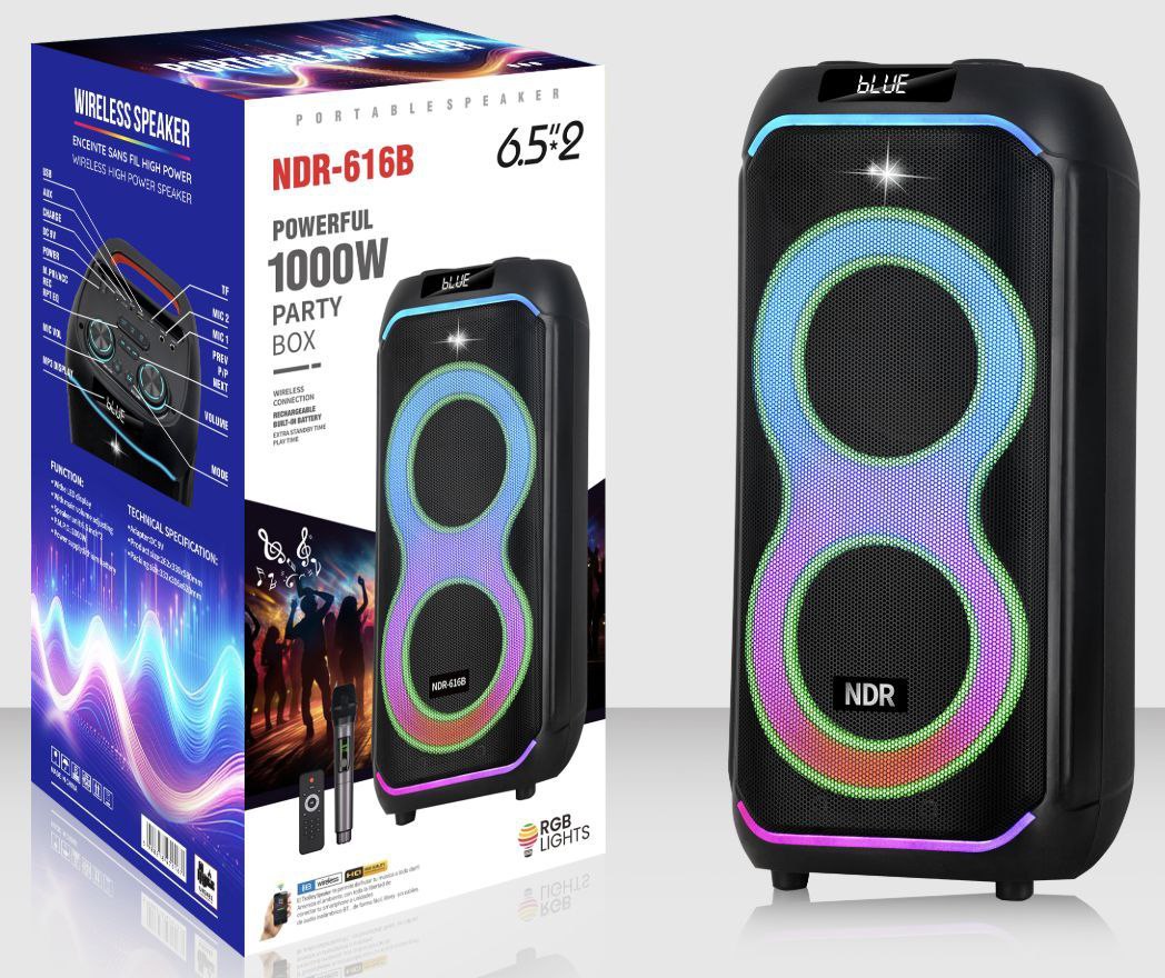 اسپیکر بلوتوثی قابل حمل مدل NDR 616B 