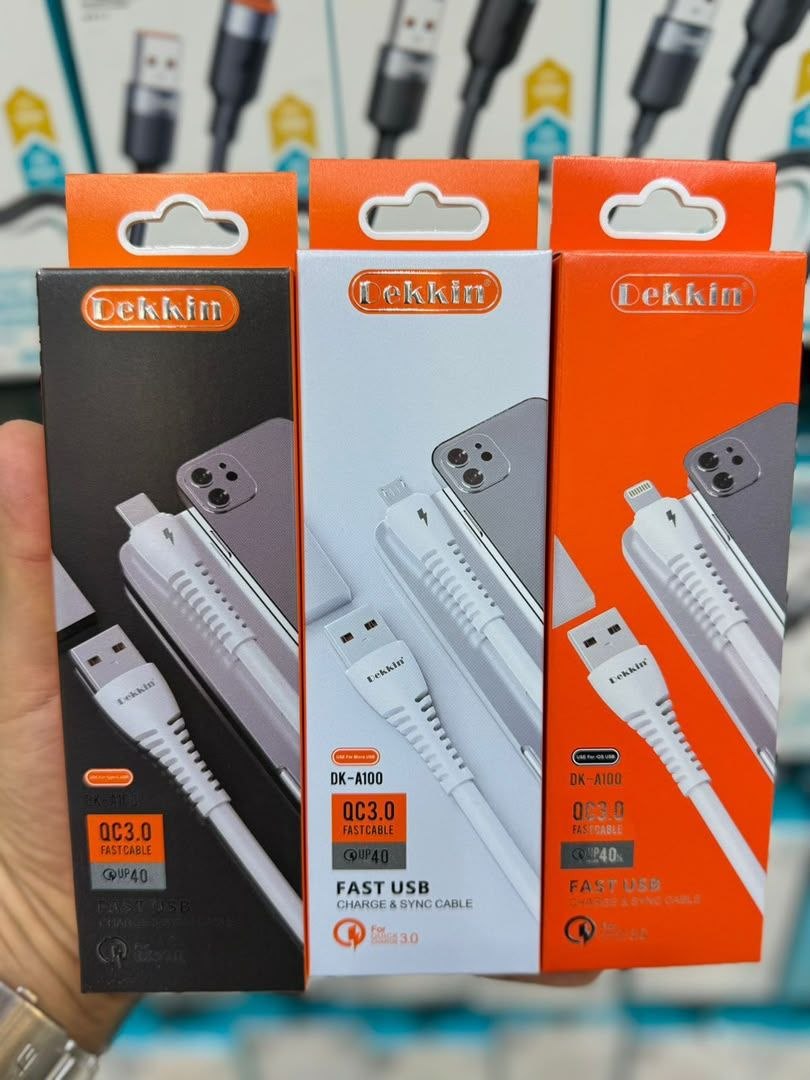 کابل شارژ USB به تایپ سی دکین DEKKIN مدل DK-A100