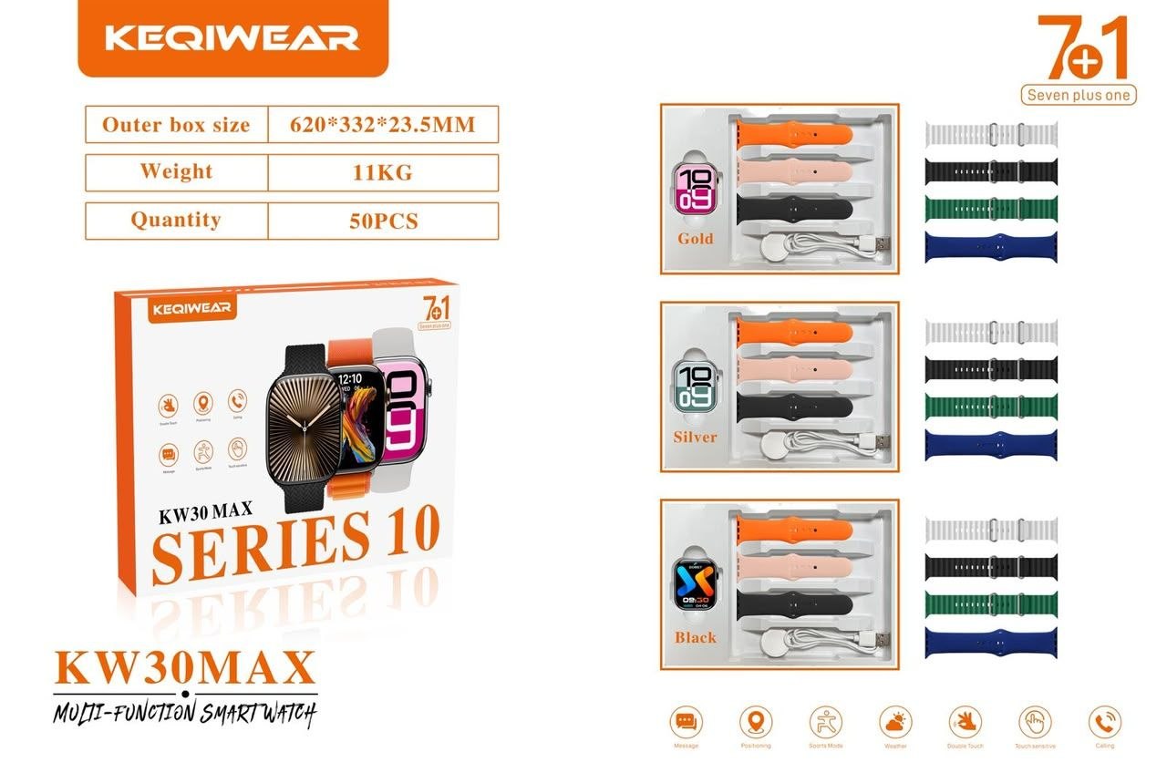 ساعت هوشمند KEQIWEAR مدل KW30 MAX