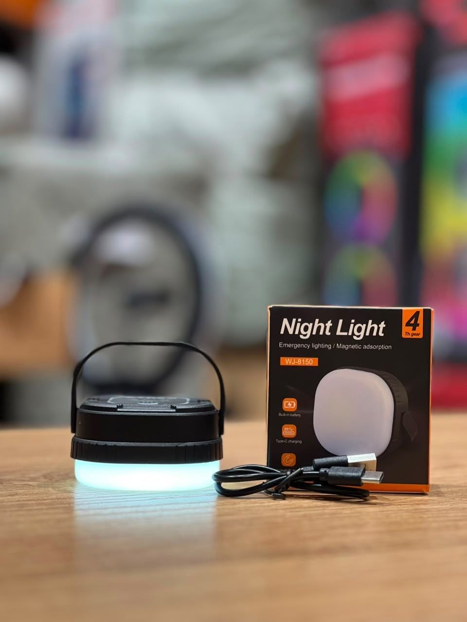 مینی چراغ چند حالته Night Light مخصوص کمپ مدل WJ-8150