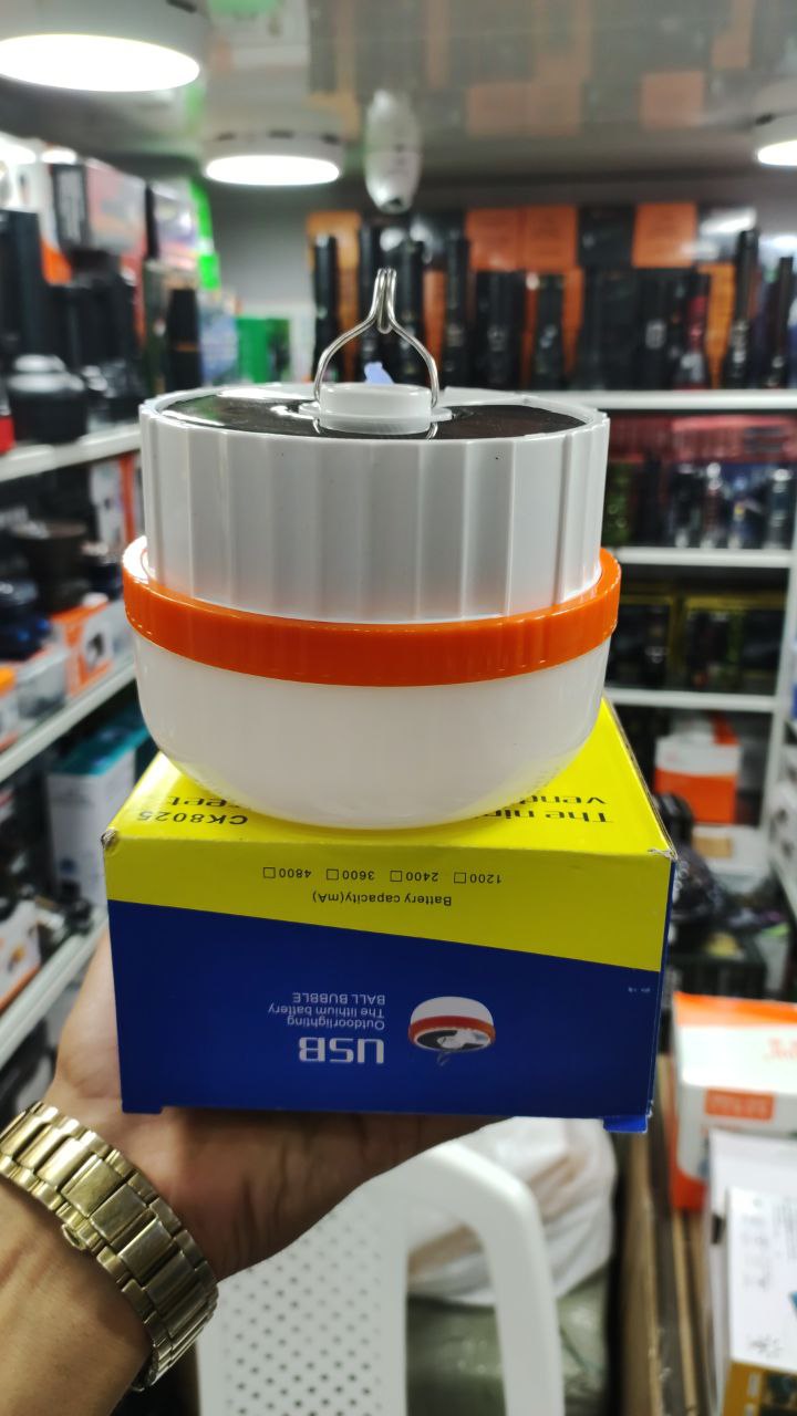 لامپ شارژی خورشیدی باطری لیتیوم مدل ML72S 200W