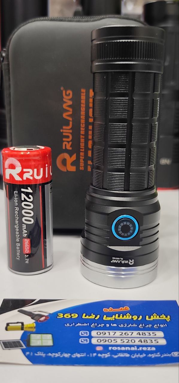 چراغ قوه 8 لامپ رولانگ W-5185