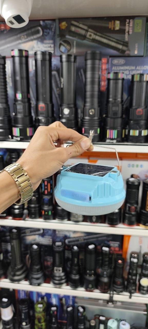 چراغ  آویز اضطراری سولار  50 وات نور مهتابی