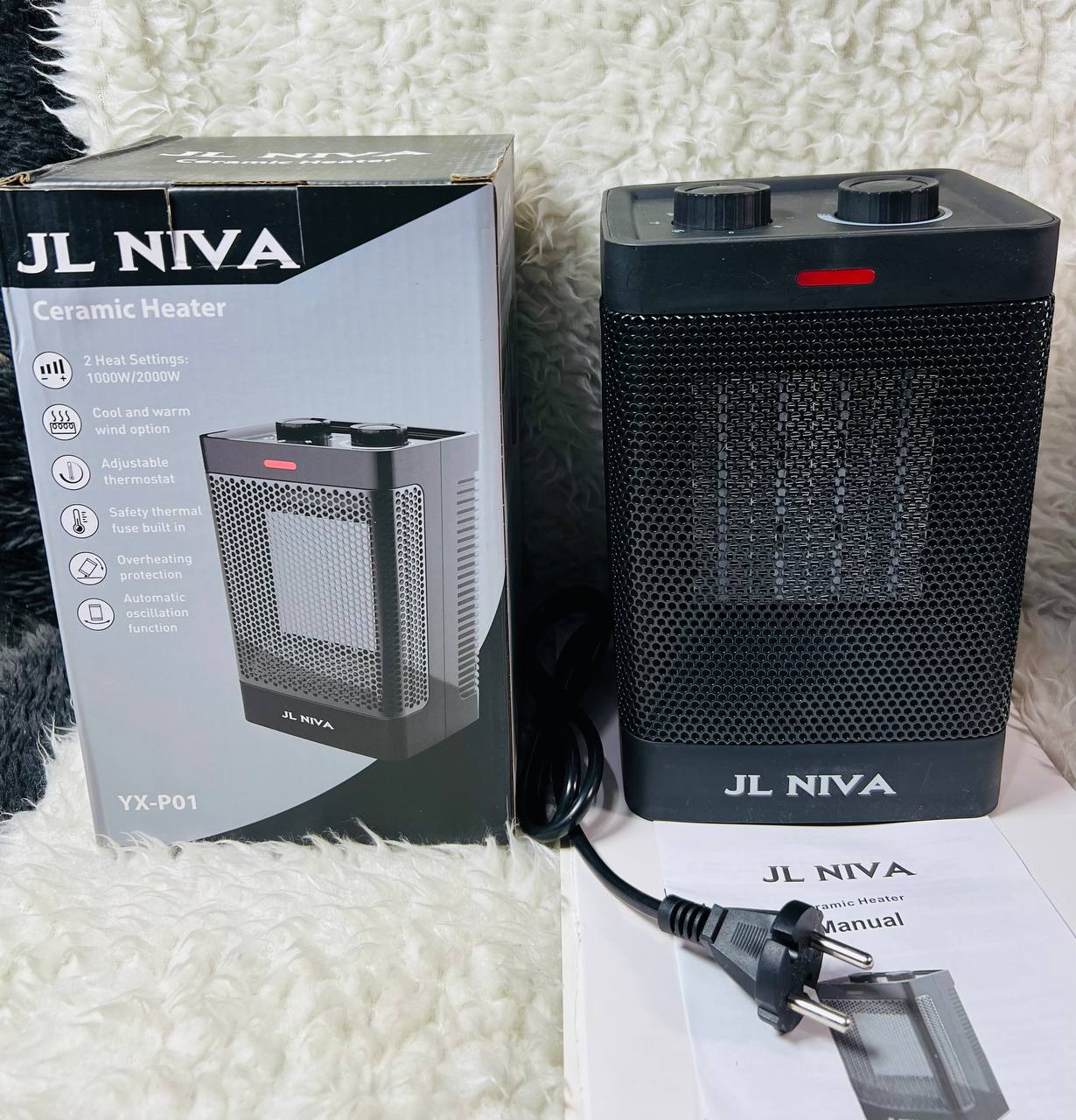 بخاری برقی فن دار JL NIVA مدل YX-P01