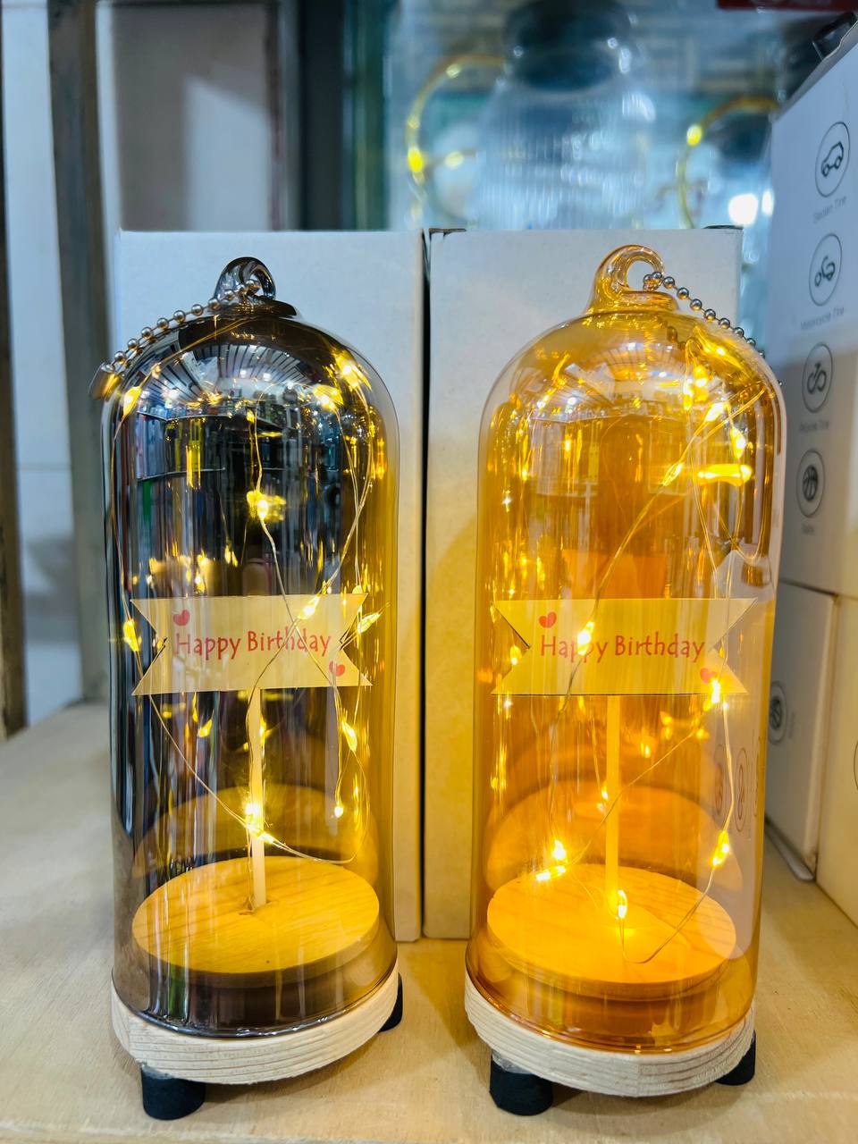 بطری چراغ ال ای دی شیشه تزیینی هدیه