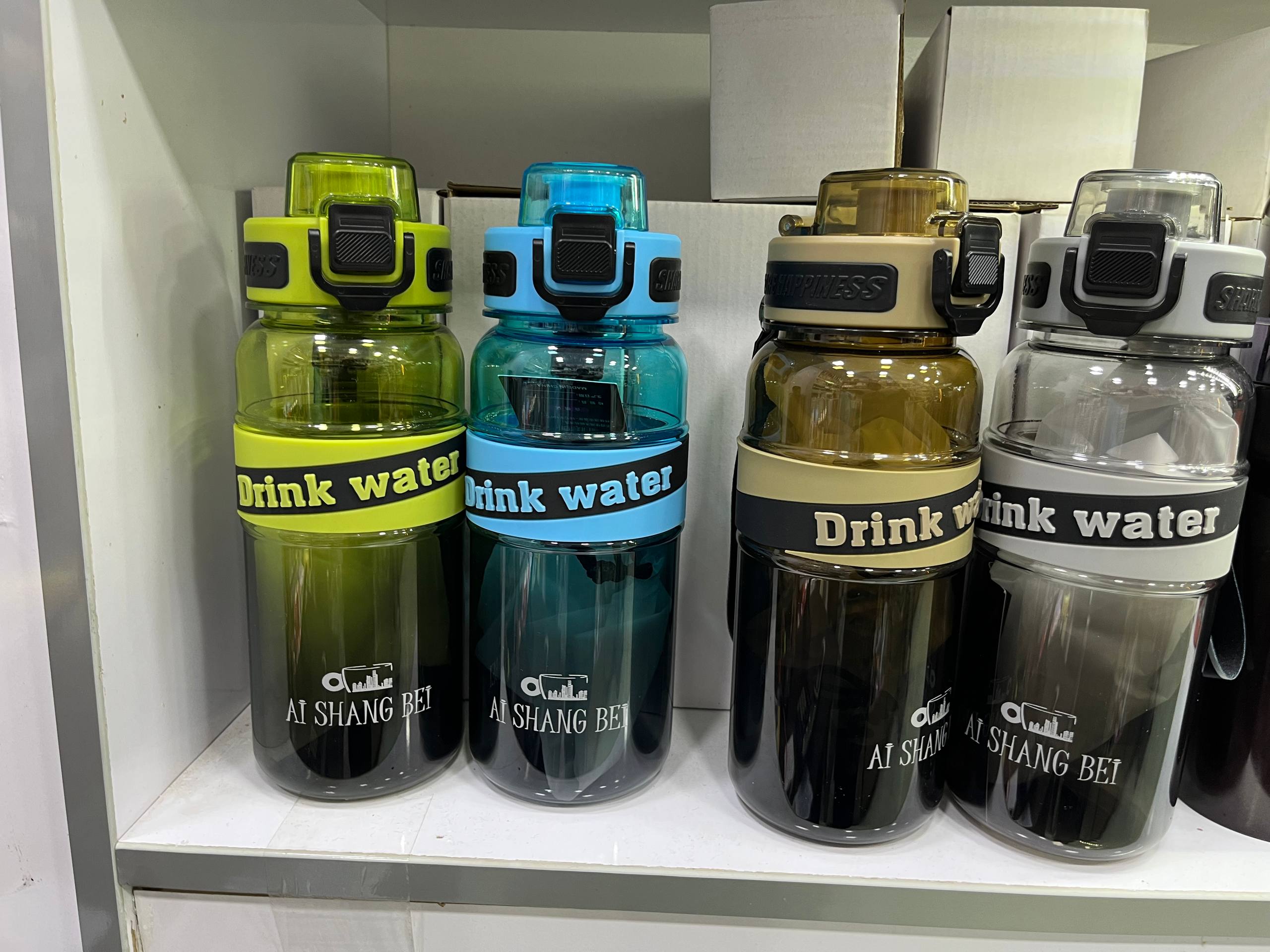 قمقمه باشگاهی 450 میل دور سیلیکونی  Drink water