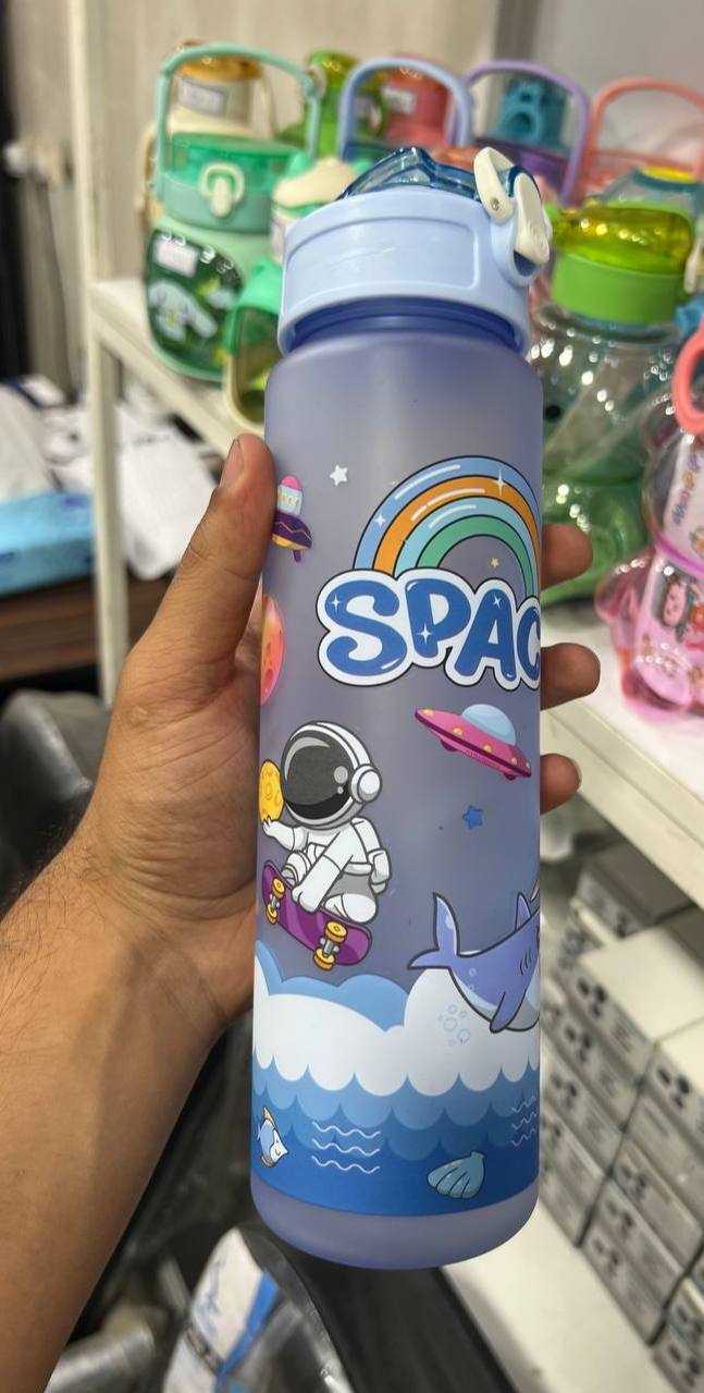 قمقمه کودک طرح فضانورد Lets go space 