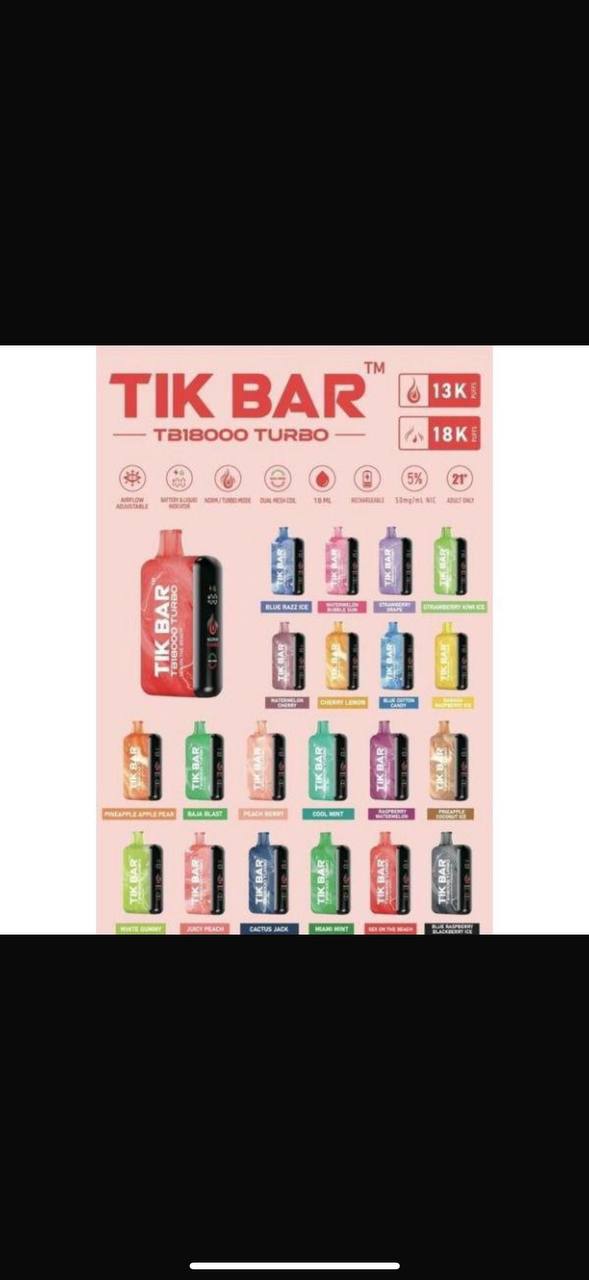 Vape ویپ 18000 tik bar