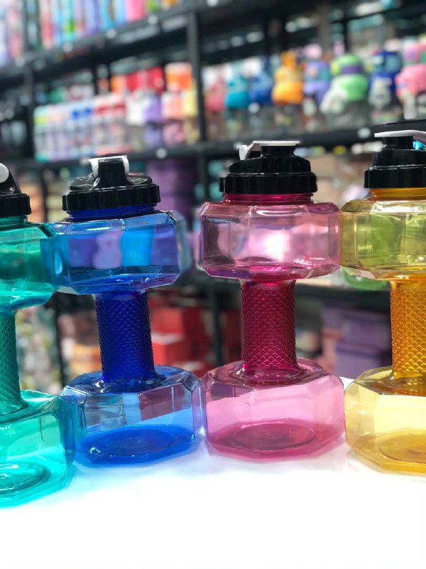 قمقمه باشگاهی طرح دمبل 1.5 لیتری