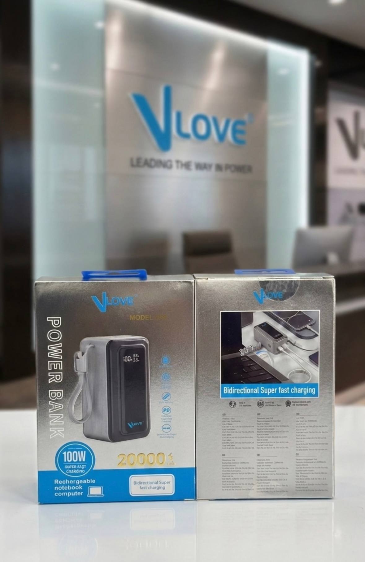 پاوربانک 100W 20.000 Vlove