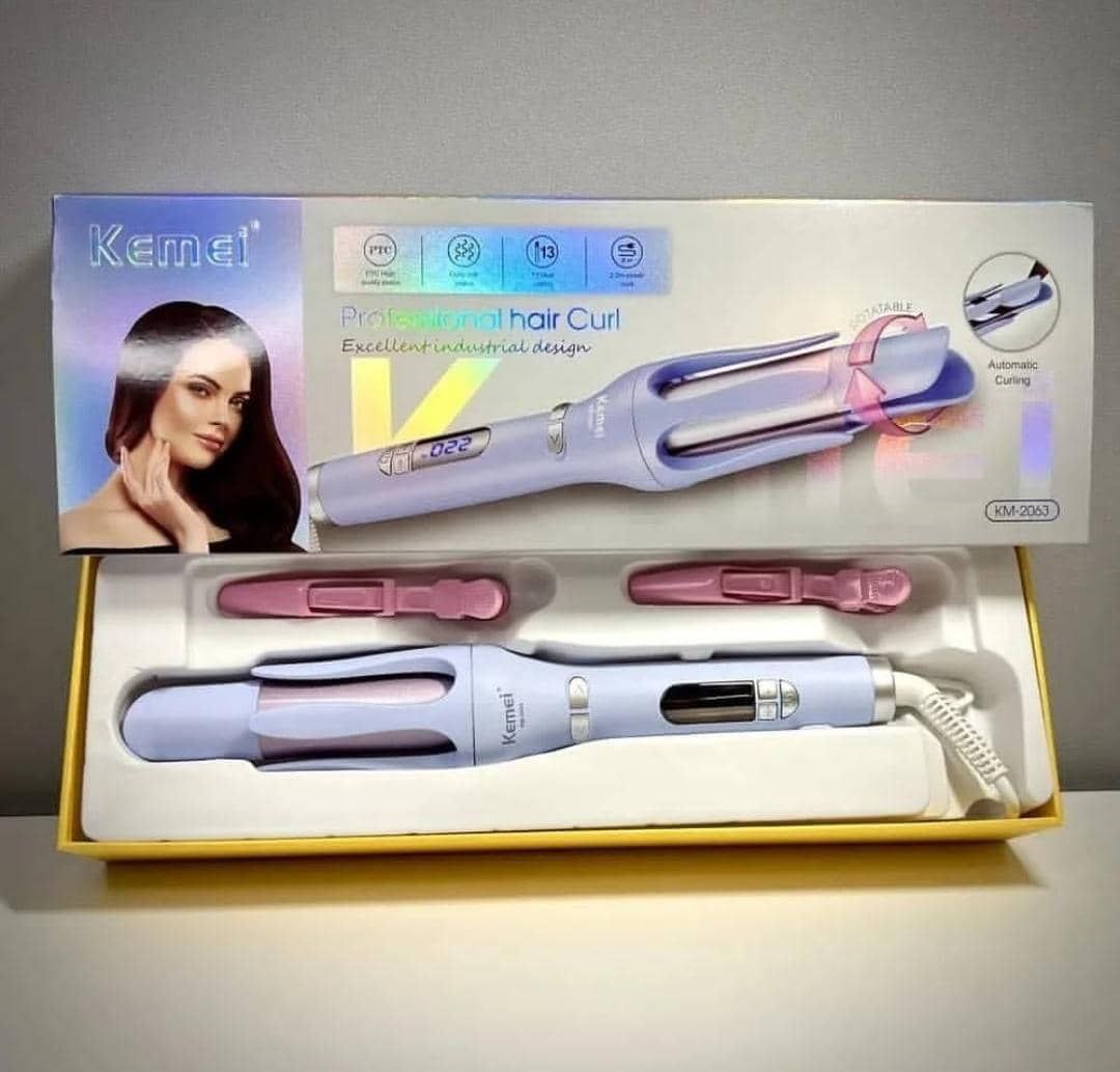دستگاه فر کننده مو کیمی مدل KM-2063 سایز 25 میلیمتر