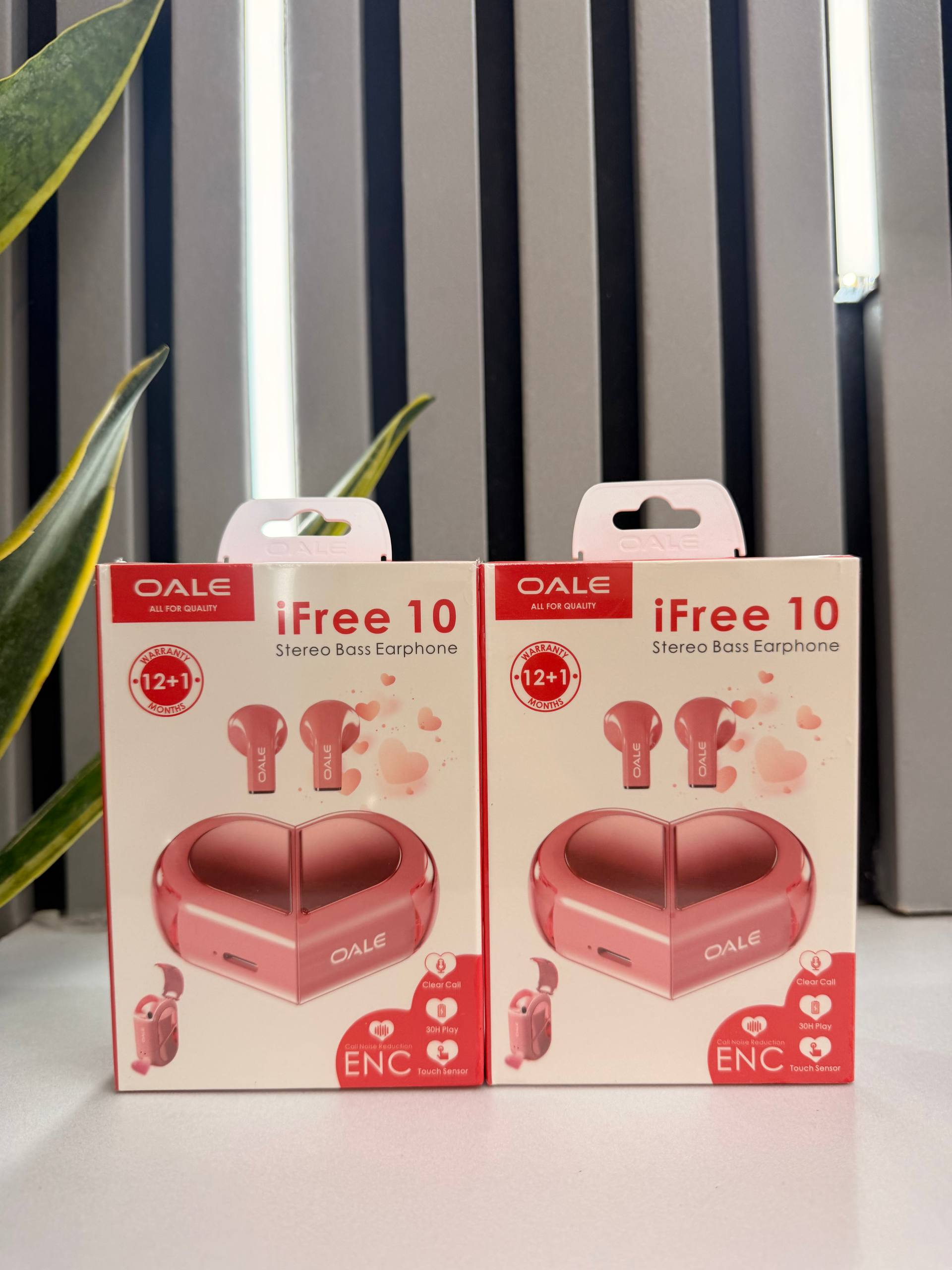 هدفون بلوتوثی اوآلی مدل IFree 10 بی سیم با قابلیت حذف نویز طرح قلبی