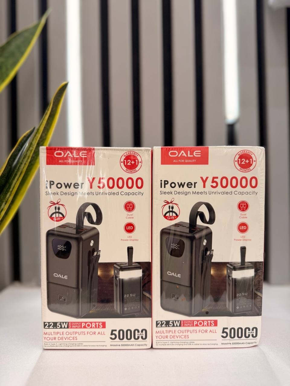 پاوربانک اولی پاور مدل y50000 ظرفیت ۵۰۰۰۰ OALEI POWER