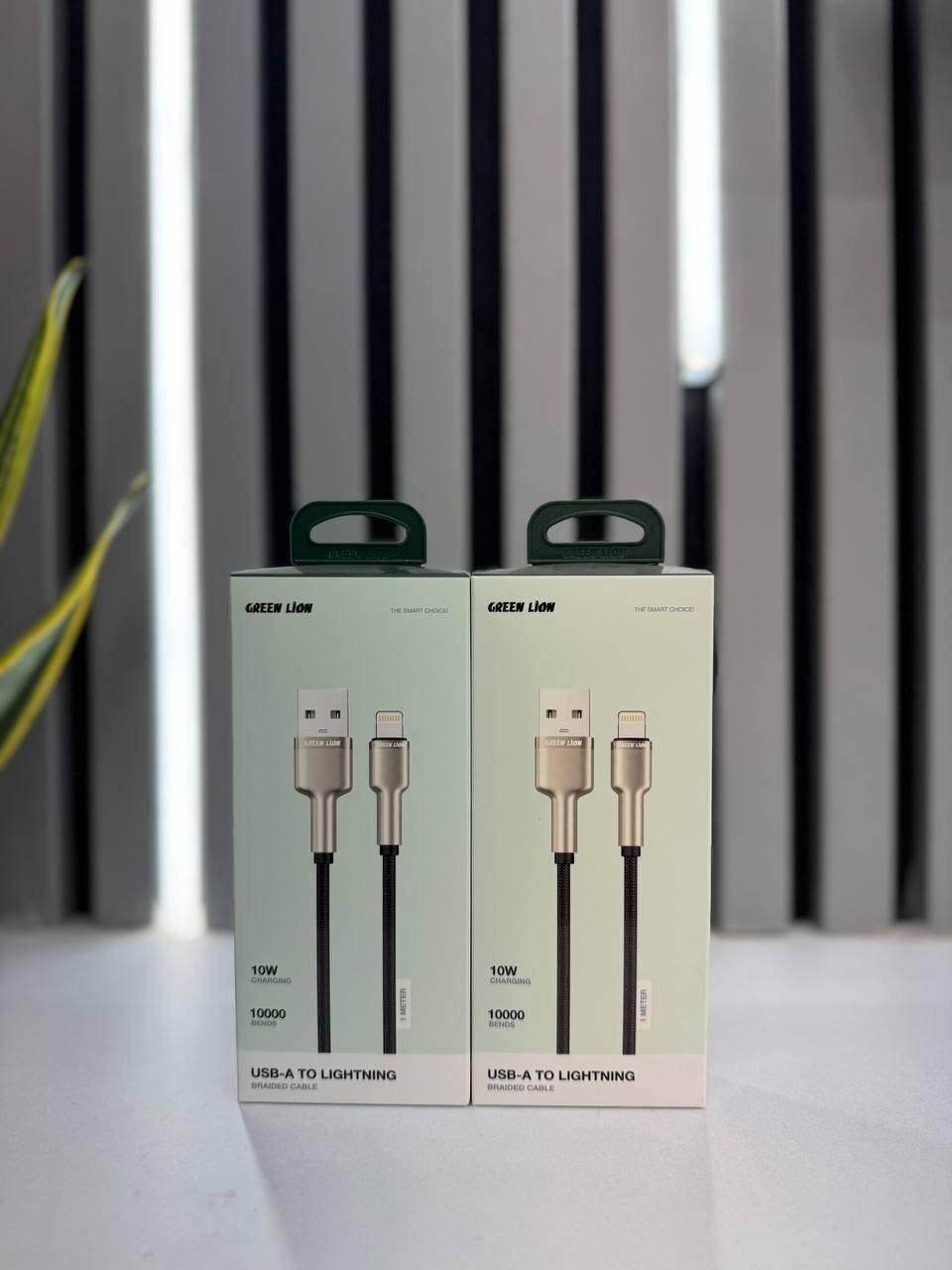 کابل تبدیل USB به لایتنینگ گرین لاین Braided 10W