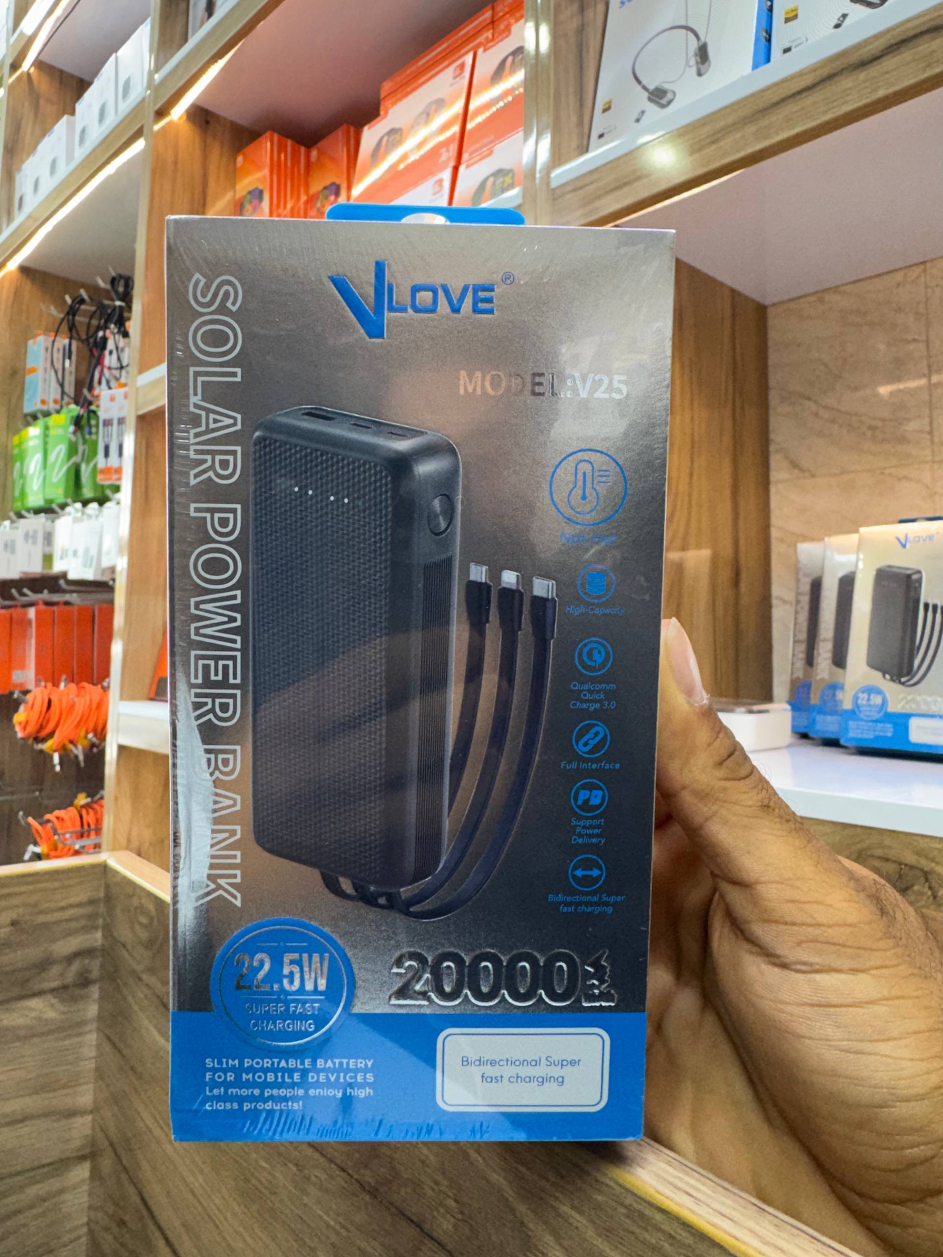 پاوربانک 20000 Vlove V25