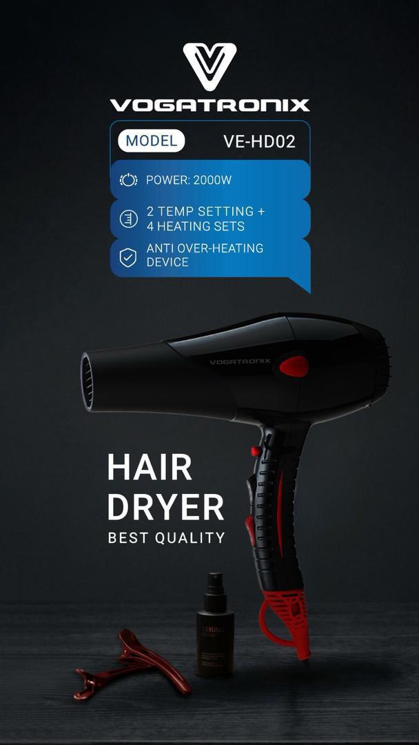 سشوار وگاترونیکس VE-HD02