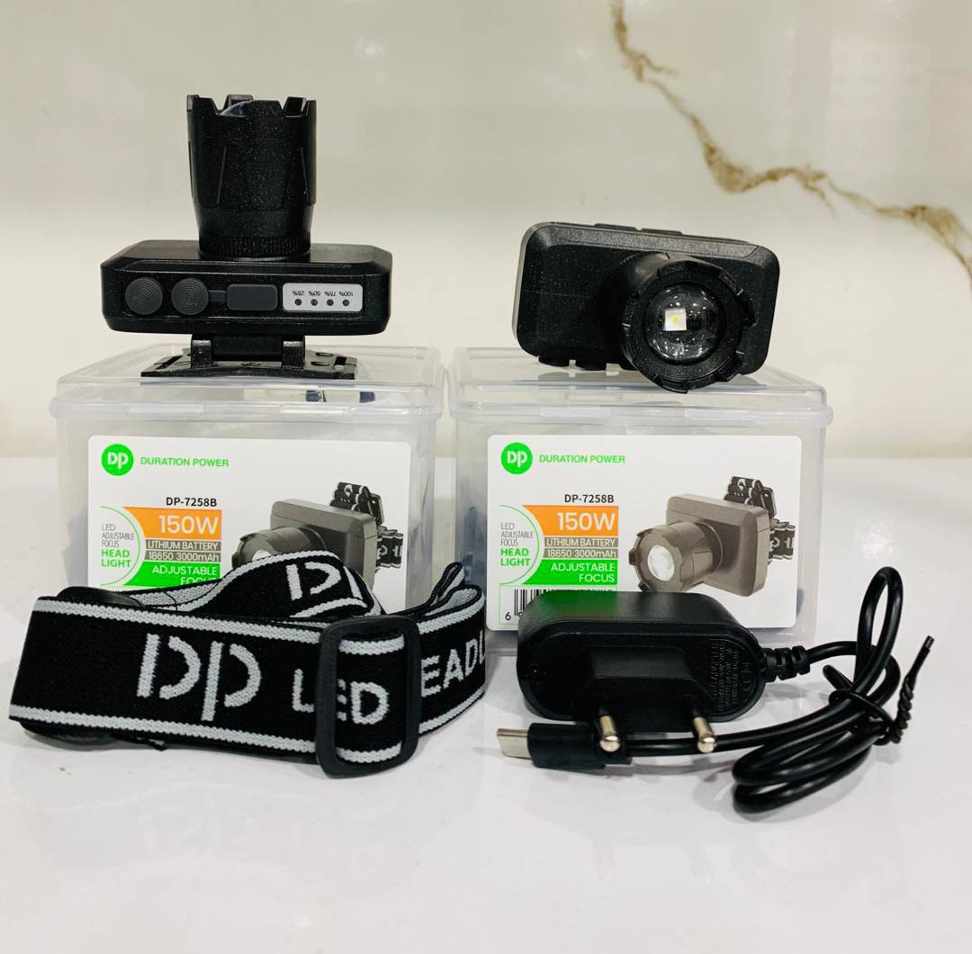 هدلايت ٢ كليد زوم دار چراغ شارژ  DP-7258