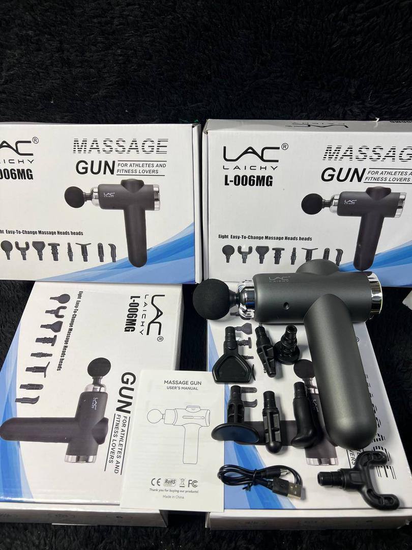 ماساژور تفنگی لمسی ۶ سرعته با ۸ سری مختلف LAC L006