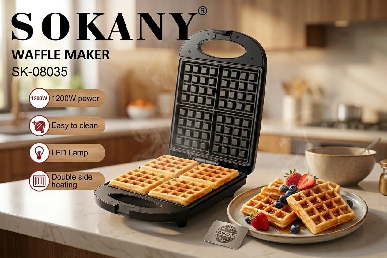 وافل ساز SOKANY مدل sk-08035
