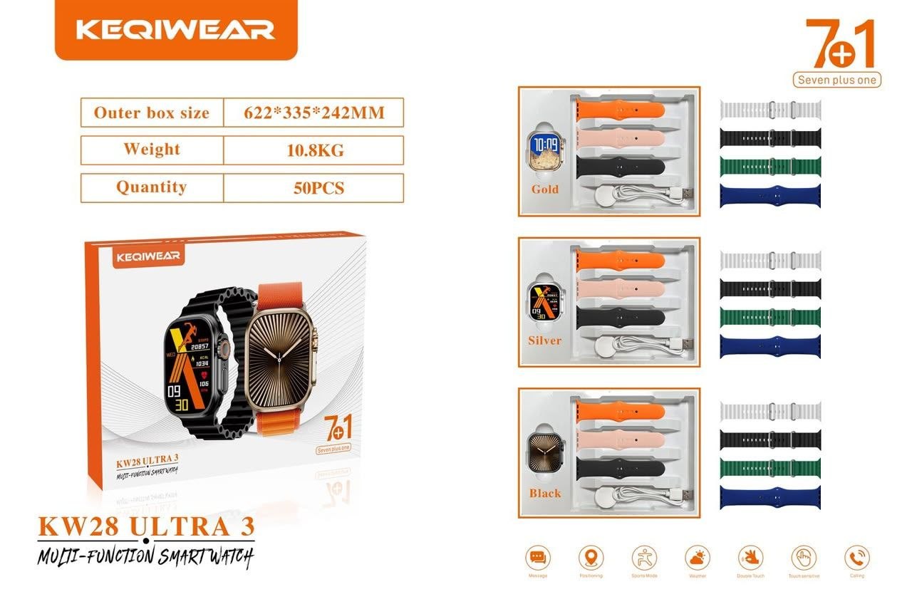 ساعت هوشمند KEQIWEAR KW28 Ultra 2